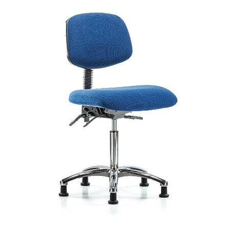 Ergonomic Chair, No Arms, 21-1/2" to 29" Height, Blue