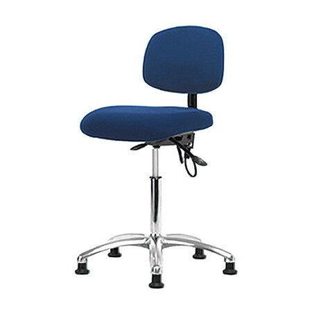 Ergonomic Chair, No Arms, 21-1/2" to 29" Height, Blue
