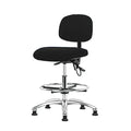Ergonomic Chair, No Arms, 21-1/2" to 29" Height, Black