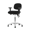 Ergonomic Chair, Adjustable Arms, 21-1/2" to 29" Height, Black
