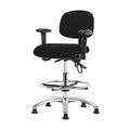 Ergonomic Chair, Adjustable Arms, 26-1/4" to 36" Height, Black