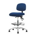 Ergonomic Chair, No Arms, 26-1/4" to 36" Height, Blue