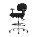 Ergonomic Chair, Adjustable Arms, 26-1/4" to 36" Height, Black