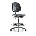 Clean Room Chair Ergonomic Chair, No Arms, 24-1/2" to 34-3/4" Height, Polyurethane, Black