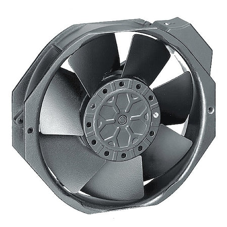 Axial Fan, 115V AC, 1 Phase, Aluminum, 5 15/16 in W.