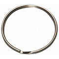 Split Key Ring, Gray, Steel, Standard, Silver Texture