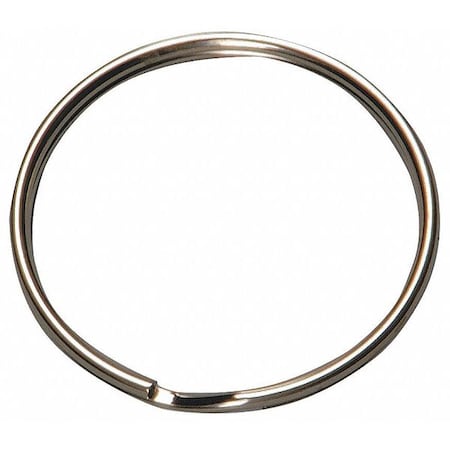 Split Key Ring, Gray, Steel, Standard, Silver Texture