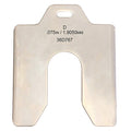 Slotted Shim 5 x 5" x 0.075", Pk10