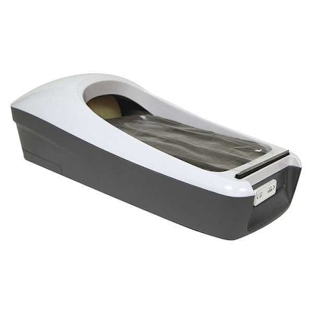 Shoe/Boot Cover Dispenser, Recycled Plastic, Black/White, 11 3/4 in