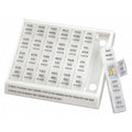 Pill Organizer, 10 3/8 in L x 8 1/2 in W x 1 1/8 in H