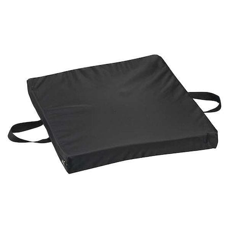 Gel Cushion,16""L x 18""W Gel/Foam Black