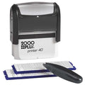 Stamp Kit, Black, 10, Plastic