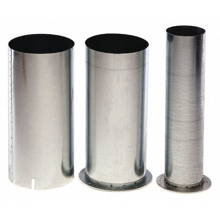 Vent Extension, Top, 15in L, Glvanizd Steel