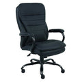 Desk Chair Desk Chair, Fixed Arms, 19-1/4" to 22-1/4" Height, Vinyl, Black