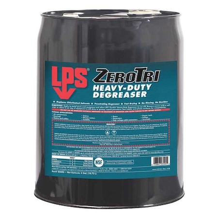 Degreaser, 5 Gal Drum, Liquid, Clear Colorless