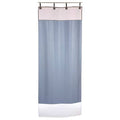 Shower Curtain System, Plastic, Blue, 40"" W, 93"" L