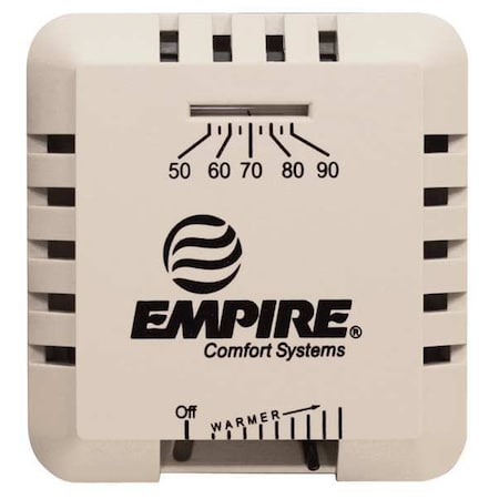 Wall Mount Gas Htr Thermostat, Beige
