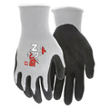 Coated Gloves, Foam Nitrile, Foam, Palm, 3 Abrasion Level, Gray, S (7) 1 PR