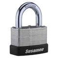 Combination Padlock, Bottom, Black/Silver