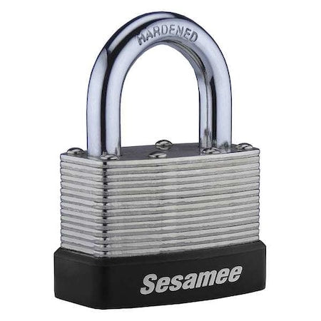 Combination Padlock, Bottom, Black/Silver