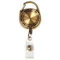 Badge Holder, Brass, Reel, Brass
