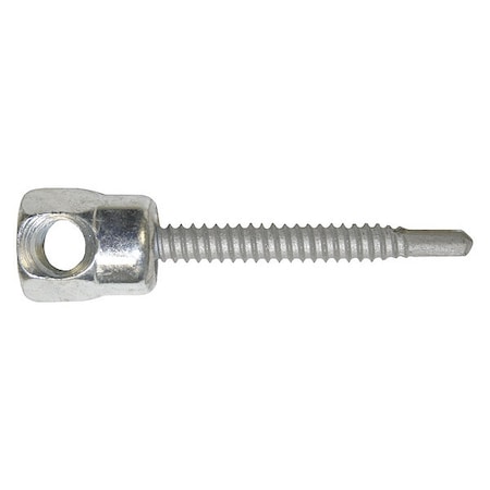 SAMMYS Horizontal Rod Hanger, Steel, 1/4"-14 Size, 1" L, Steel Zinc-Climaseal, 25 PK