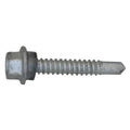Self-Drilling Screw, 1/4" x 1-1/2 in, Climaseal Steel Flange Hex Head External Hex Drive, 250 PK