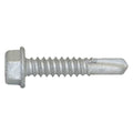 Self-Drilling Screw, 1/4" x 1-1/4 in, Climaseal Steel Flange Hex Head External Hex Drive, 250 PK
