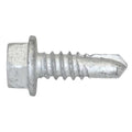 Self-Drilling Screw, 1/4" x 3/4 in, Climaseal Steel Flange Hex Head External Hex Drive, 500 PK