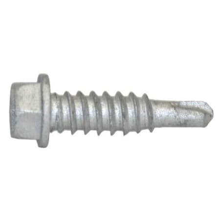 Self-Drilling Screw, 1/4" x 7/8 in, Climaseal Steel Flange Hex Head External Hex Drive, 500 PK