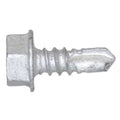 Self-Drilling Screw, #10 x 1/2 in, Climaseal Steel Flange Hex Head External Hex Drive, 500 PK