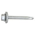 Self-Drilling Screw, #10 x 1-1/2 in, Climaseal Steel Flange Hex Head Hex Drive, 250 PK