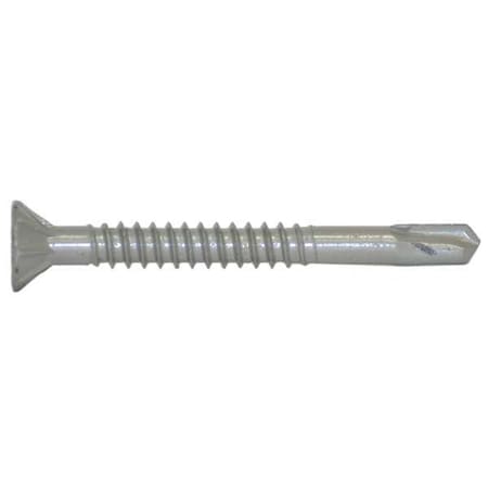 Self-Drilling Screw, #10 x 1-13/16 in, Climaseal Steel Flat Head Combination Phillips/Square Drive