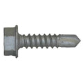 Self-Drilling Screw, #10 x 3/4 in, Climaseal Steel Flange Hex Head External Hex Drive, 500 PK
