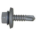 Self-Drilling Screw, #10 x 3/4 in, Climaseal Steel Flange Hex Head External Hex Drive, 500 PK