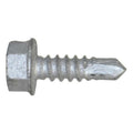Self-Drilling Screw, #10 x 5/8 in, Climaseal Steel Flange Hex Head Hex Drive, 500 PK