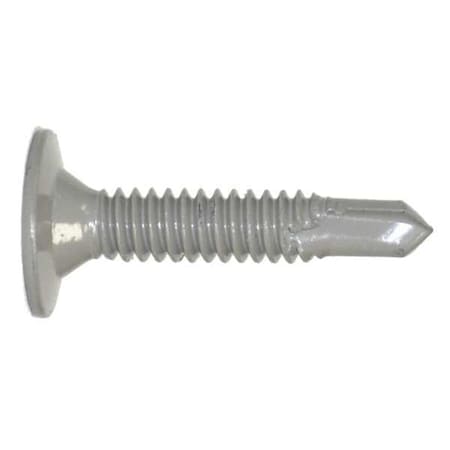 Self-Drilling Screw, No 10 x 1 in, Climaseal Steel Wafer Head Phillips Drive, 500 PK