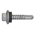 Self-Drilling Screw, #12 x 1 in, Climaseal Steel Flange Hex Head External Hex Drive, 250 PK