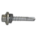 Self-Drilling Screw, #12 x 1 in, Climaseal Steel Flange Hex Head External Hex Drive, 250 PK
