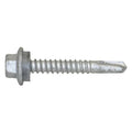 Self-Drilling Screw, #12 x 1-1/2 in, Climaseal Steel Flange Hex Head External Hex Drive, 250 PK
