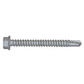 Self-Drilling Screw, #12 x 2 in, Climaseal Steel Flange Hex Head External Hex Drive, 250 PK