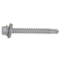 Self-Drilling Screw, #12 x 2 in, Climaseal Steel Flange Hex Head External Hex Drive, 250 PK
