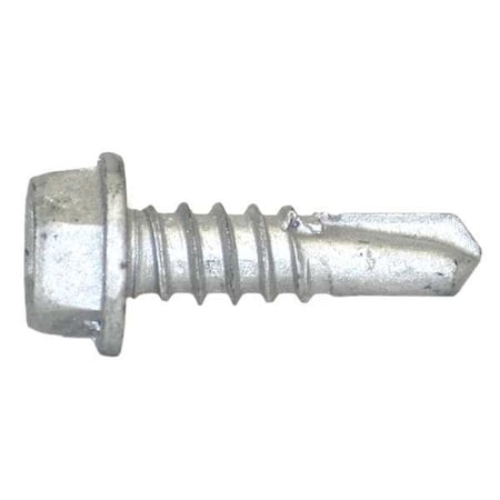 Self-Drilling Screw, #12 x 3/4 in, Climaseal Steel Flange Hex Head External Hex Drive, 500 PK