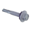 Self-Drilling Screw, #12 x 3/4 in, Climaseal Steel Flange Hex Head External Hex Drive, 500 PK