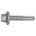 Self-Drilling Screw, #12 x 1-1/2 in, Climaseal Steel Flange Hex Head External Hex Drive, 250 PK