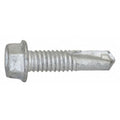 Self-Drilling Screw, #12 x 7/8 in, Climaseal Steel Flange Hex Head External Hex Drive, 500 PK