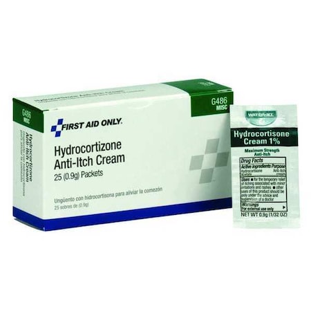 Topical Anti-Itch, 0.03oz, Cream, PK25