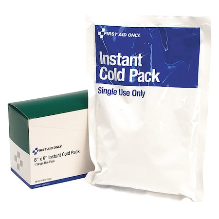 Instant Cold Pack, White, 6 in. L x 9 in.