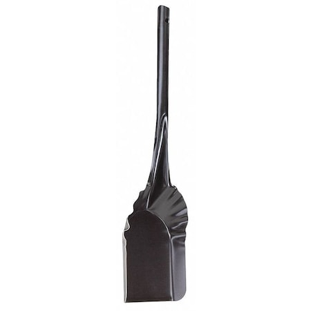 30 ga Square Point Coal Shovel, Steel Blade, 11 in L, Black Steel Handle