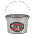 3/4 gal Round Bucket, 7 1/4 in Dia, Silver, Galvanized Steel